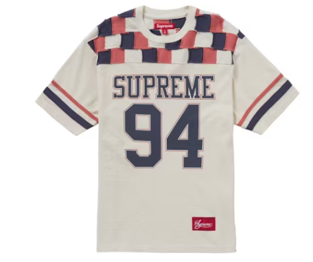 Supreme Patchwork Yoke Football Top