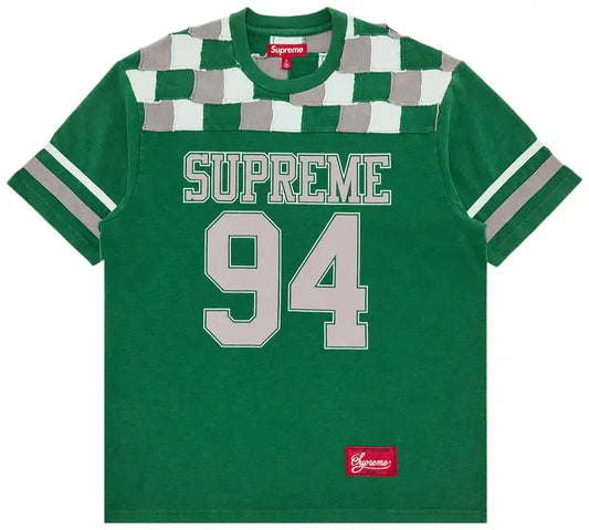 Supreme Patchwork Yoke Football Top 'Green'