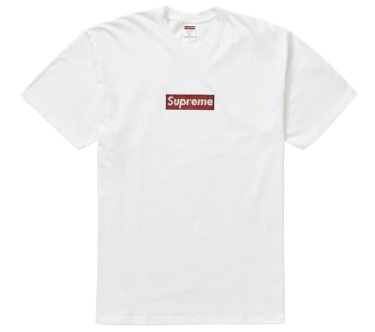 Supreme Swarovski Box Logo Tee 'White'