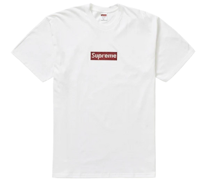 Supreme Swarovski Box Logo Tee 'White'