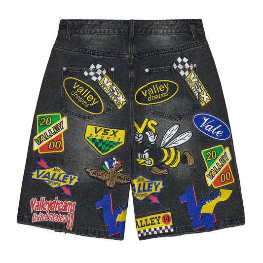Vale Forever Passport Jorts Black