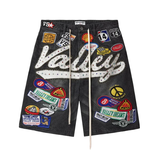 Vale Forever '1980's' Black Jean Shorts