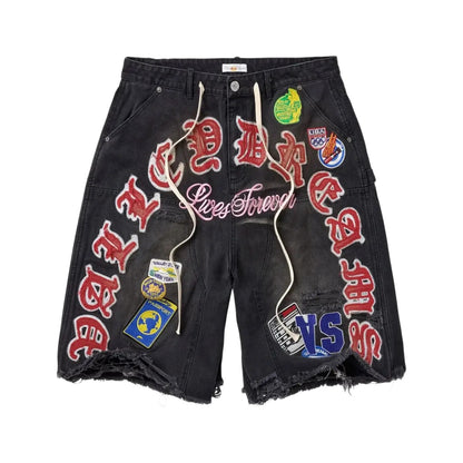 Vale Forever Workshop Jorts Black Denim