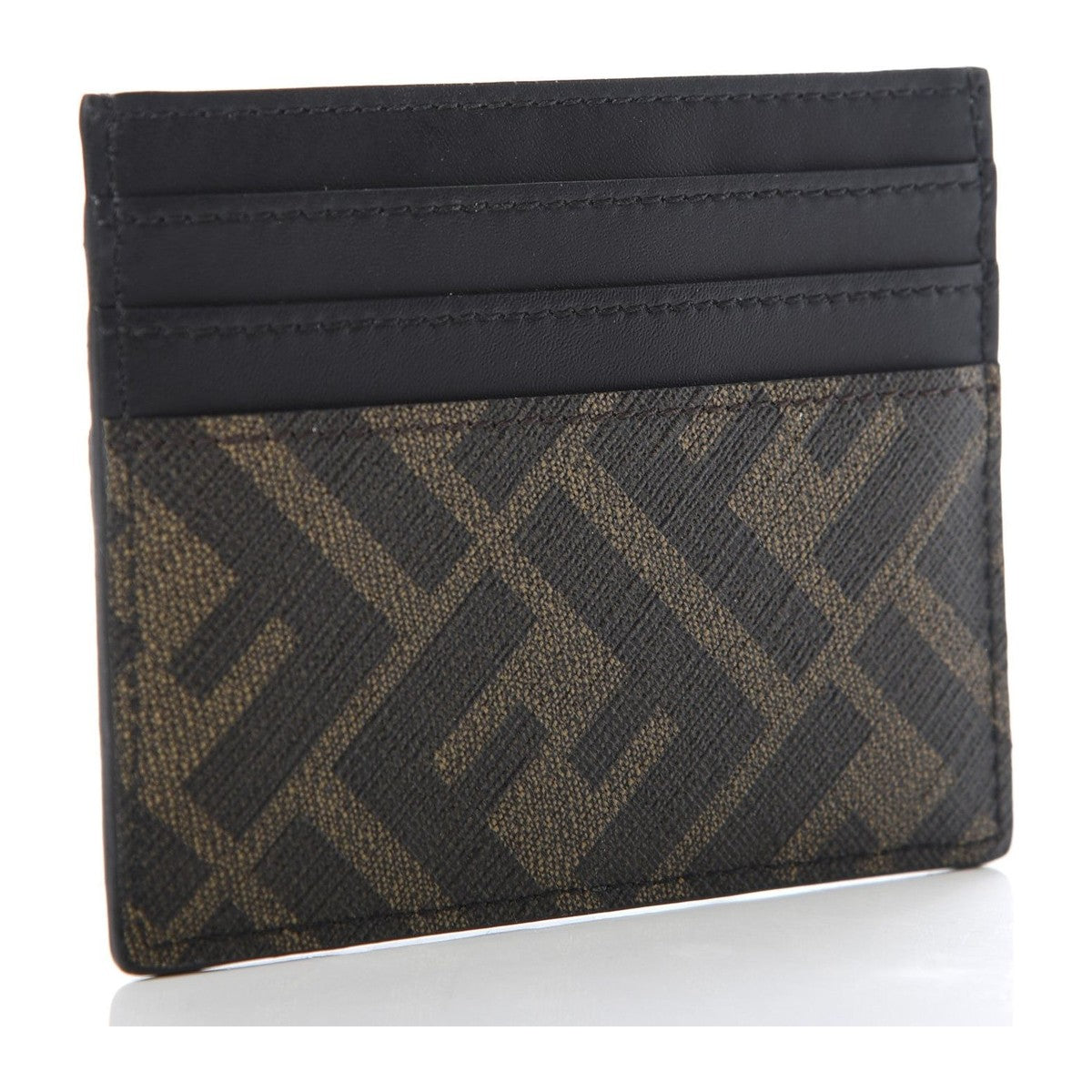 Fendi Logo Leather Card Holder