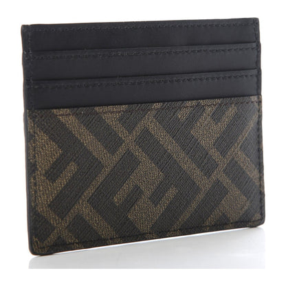 Fendi Logo Leather Card Holder