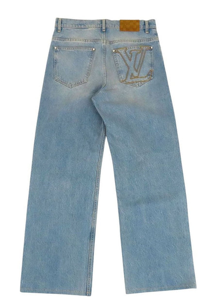 Louis Vuitton LV Stitch Skate Fit Denim Pants