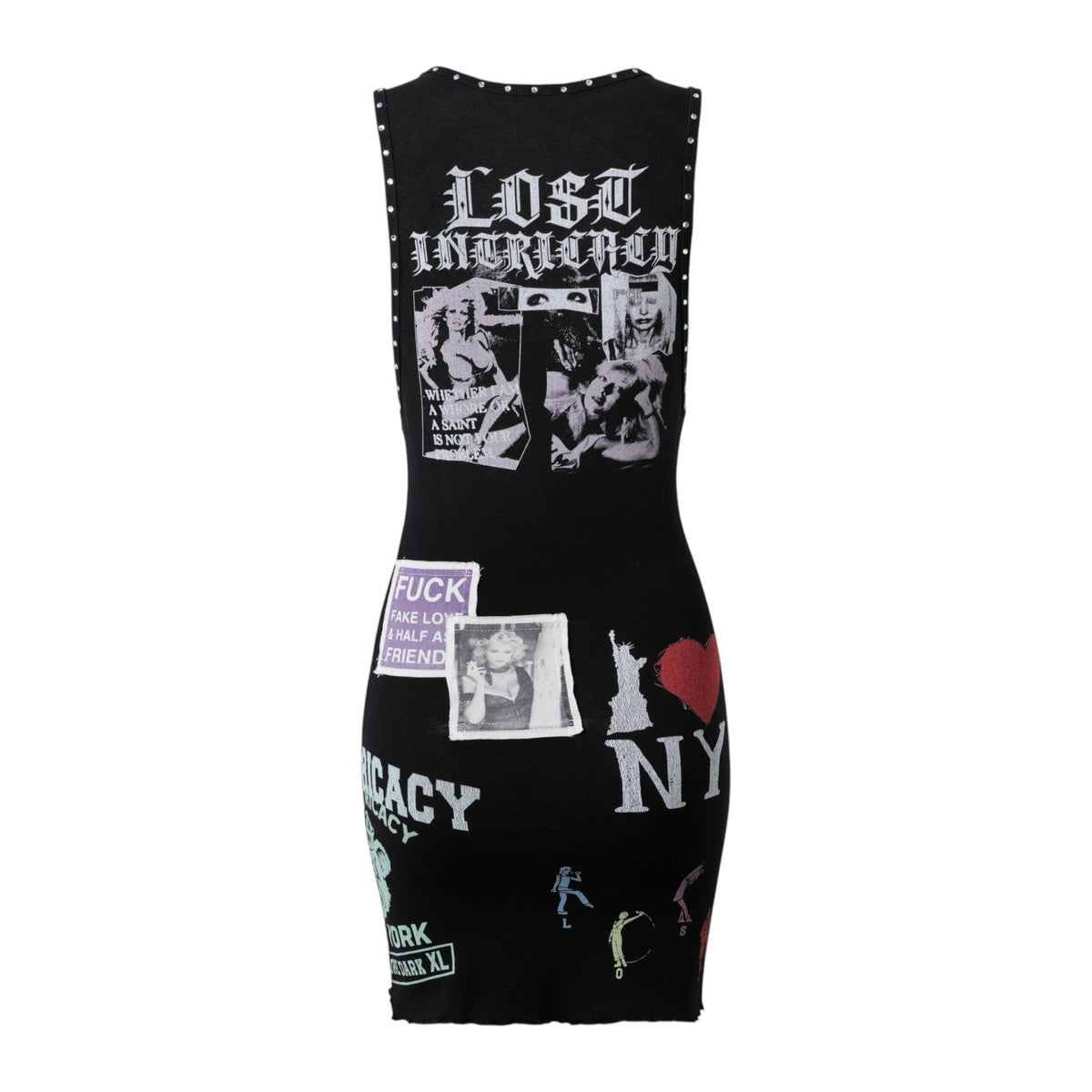 Lost intricacy 'Not Your Problem' Black Dress