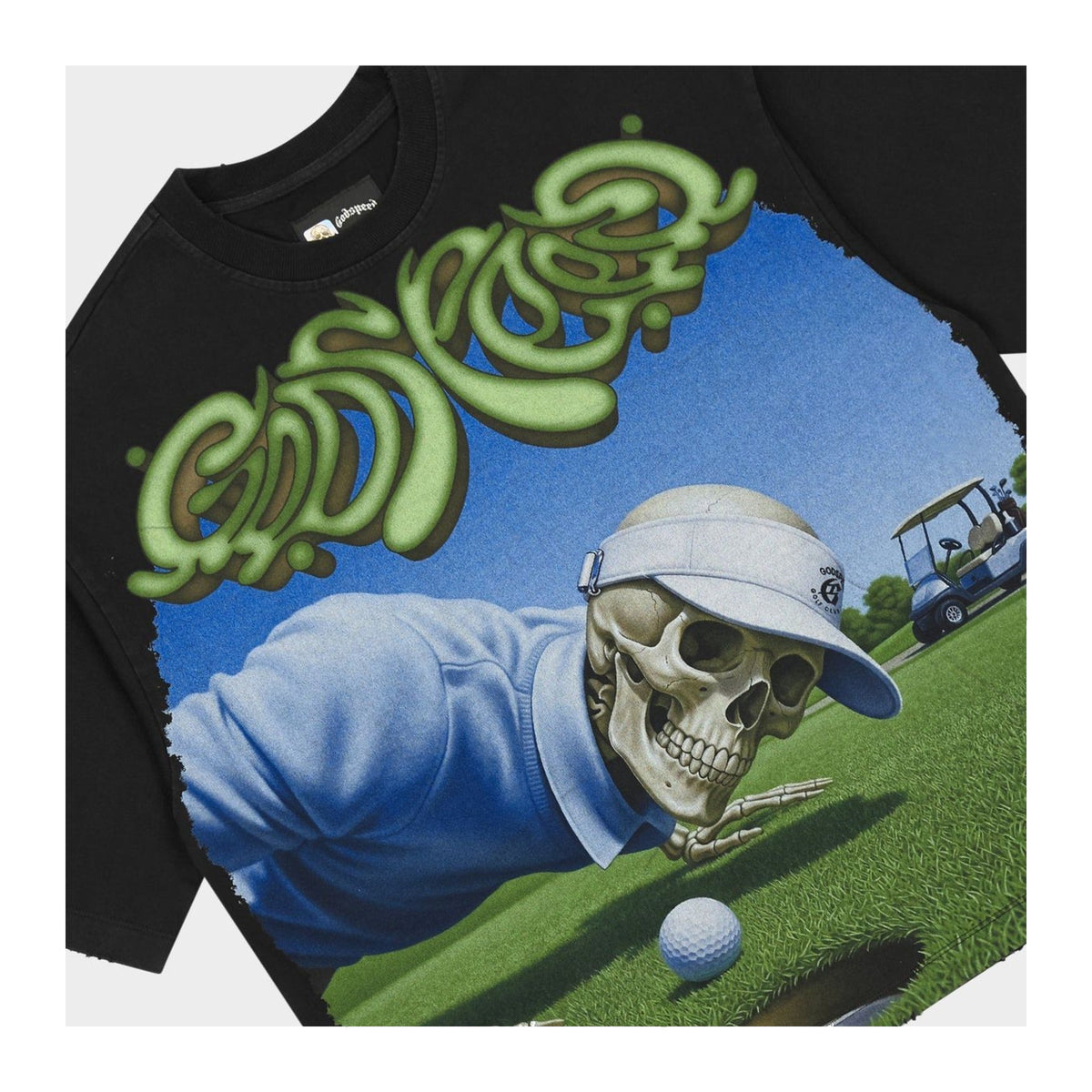 Godspeed Green Reaper T-Shirt 'Black Wash'