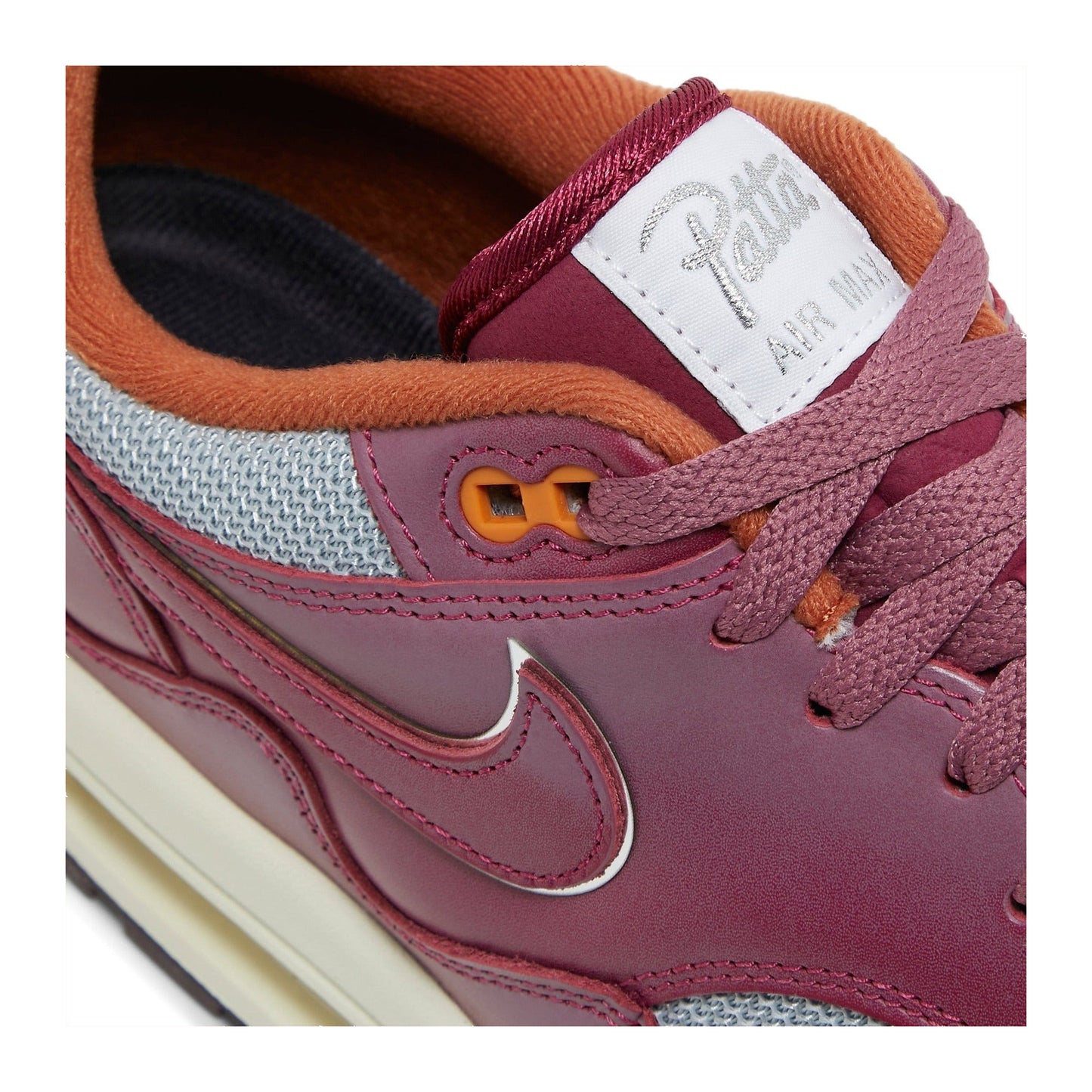 Nike Air Max 1Patta Waves Rush Maroon (with Bracelet)