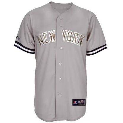 New York Yankees Derek Jeter Youth Jersey Camouflage USA Majestic Baseball