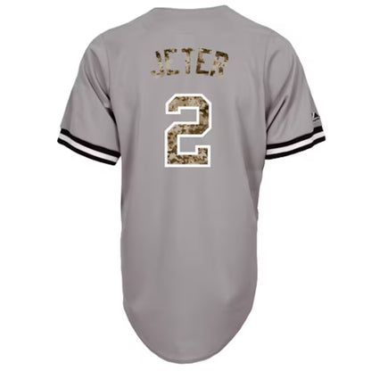 New York Yankees Derek Jeter Youth Jersey Camouflage USA Majestic Baseball