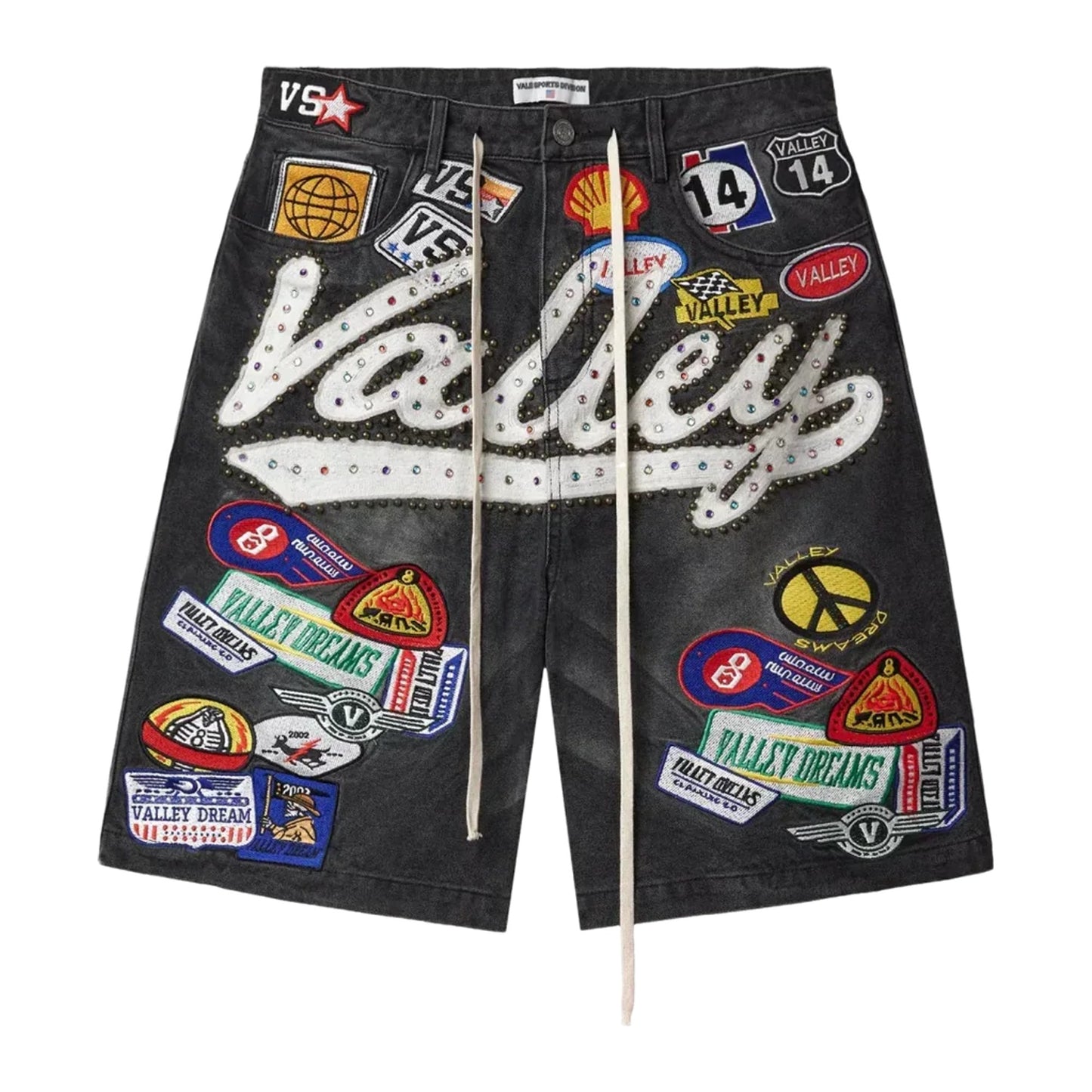 Vale Forever '1980's' Black Jean Shorts