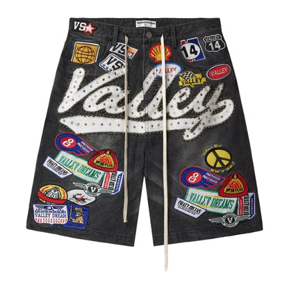 Vale Forever '1980's' Black Jean Shorts