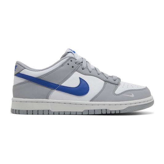 Nike Dunk Low Mini Swoosh Wolf Grey Game Royal (GS)