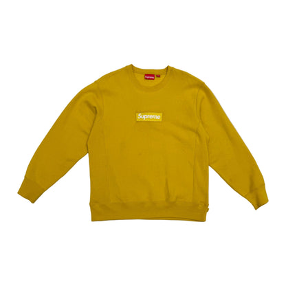 Supreme Box Logo Crewneck 'Mustard' (Pre-Owned)