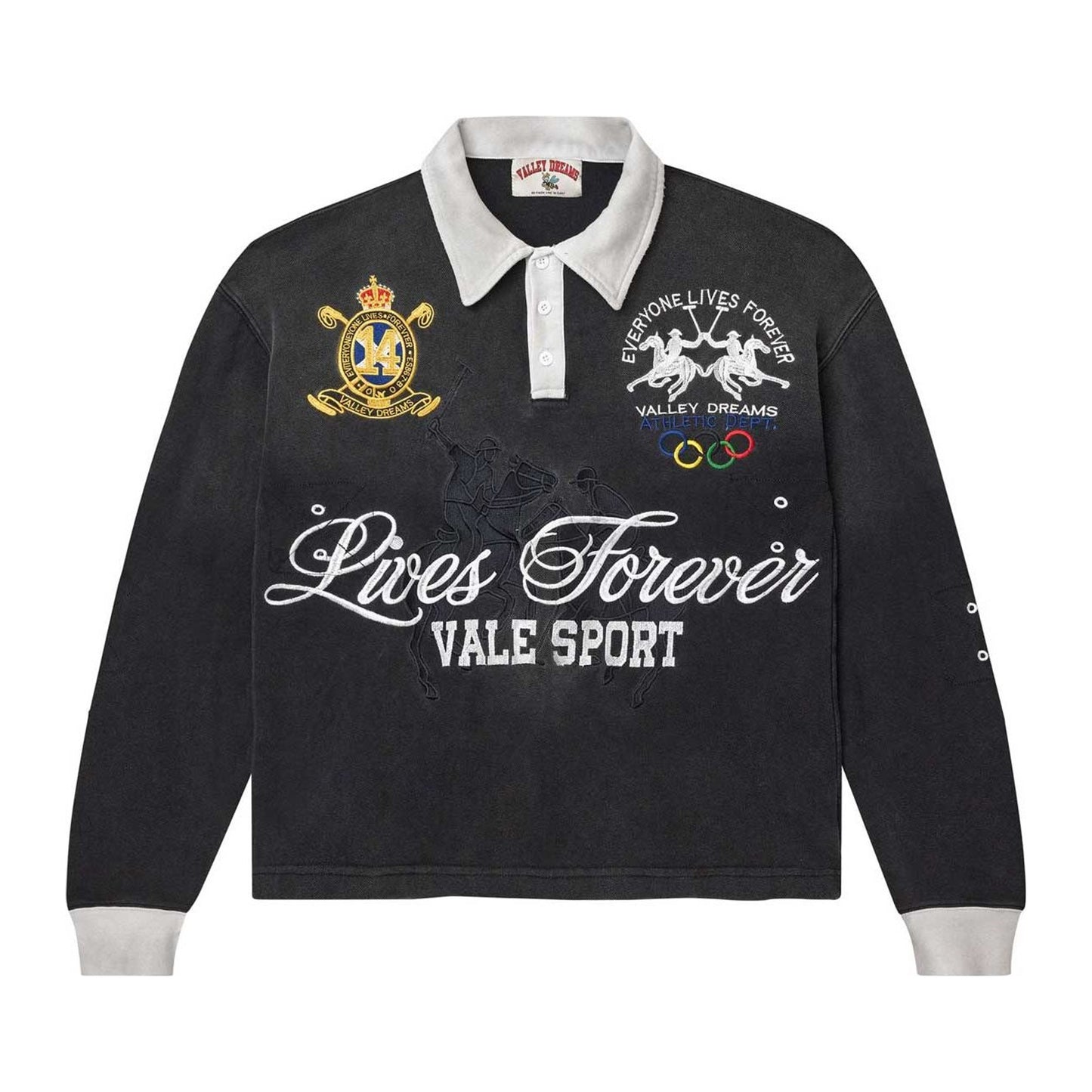 Vale Forever Blackrock L/S Rugby Black