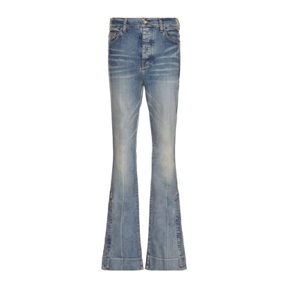 Amiri Stack Kick Flare Leg Clay Indigo Jeans