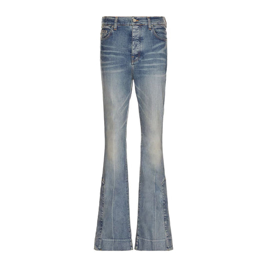 Amiri Stack Kick Flare Leg Clay Indigo Jeans