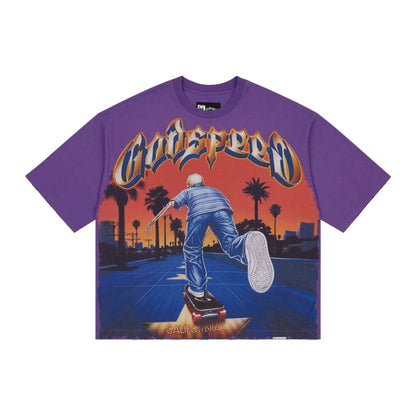 Godspeed Kick Push T-Shirt 'Purple'