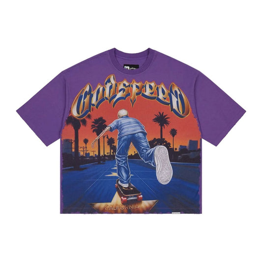 Godspeed Kick Push T-Shirt 'Purple'