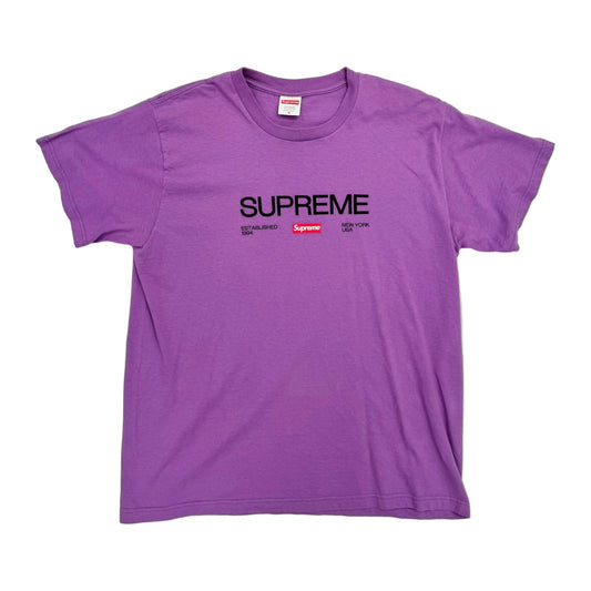 Supreme Est. 1194 T-Shirt 'Purple' (Pre-Owned