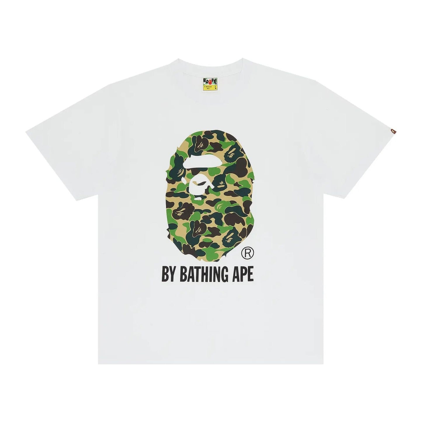 BAPE ABC Camo By Bathing Tee 'White/Green'