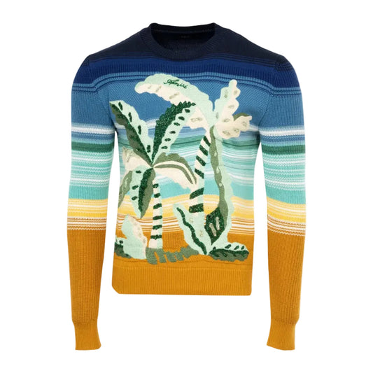 Amiri Embroidered Palm Tree Crew 'Multicolor'