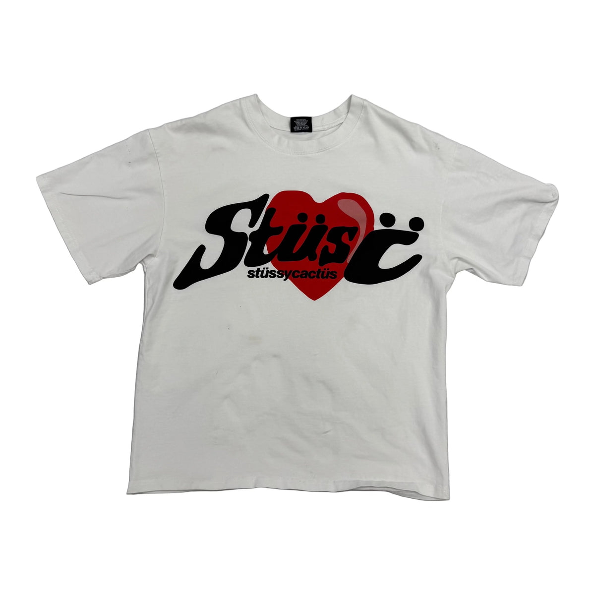 Stussy x CPFM Heart T-shirt 'white/red' (Pre-Owned)