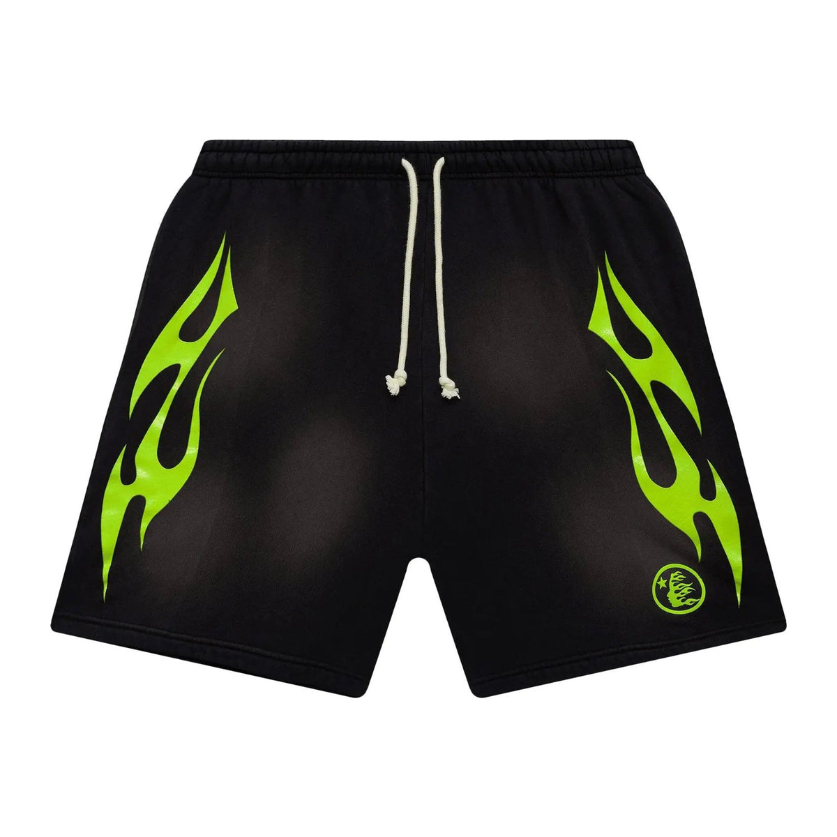 Hellstar Flame Shorts 'Green'