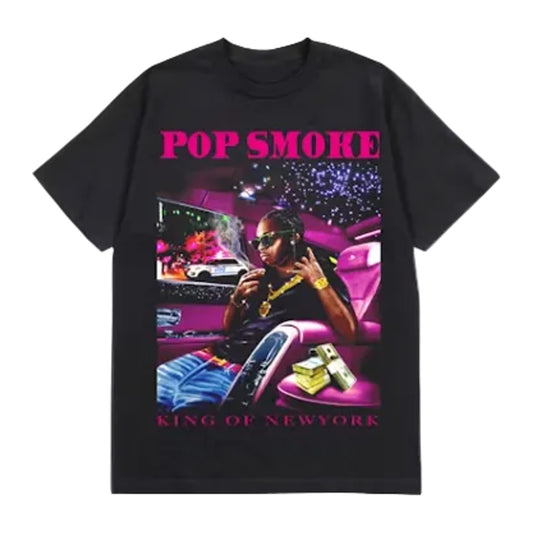 Pop Smoke x Vlone King Of NY T-shirt 'Black'