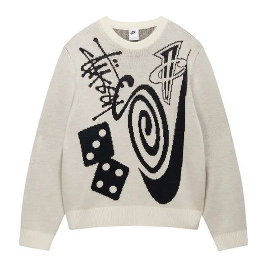 Stussy x Nike Icon Knit Sweater 'Natural'