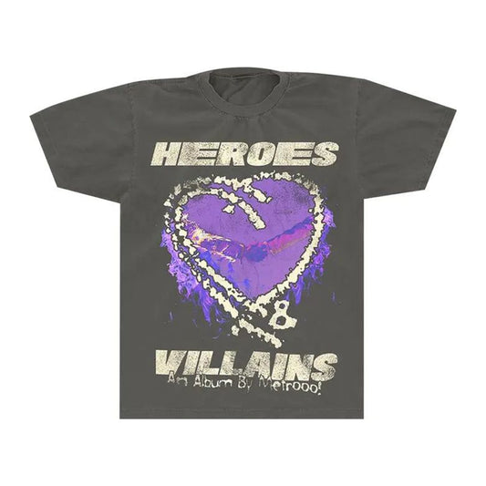Metro Boomin x Hellstar Hearts On Fire Tee 'Black'