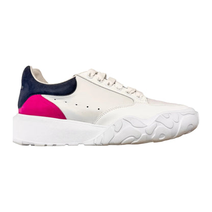 Alexander McQueen Oversized Court Trainer White Navy Pink (Women's) (Pre-Owned)