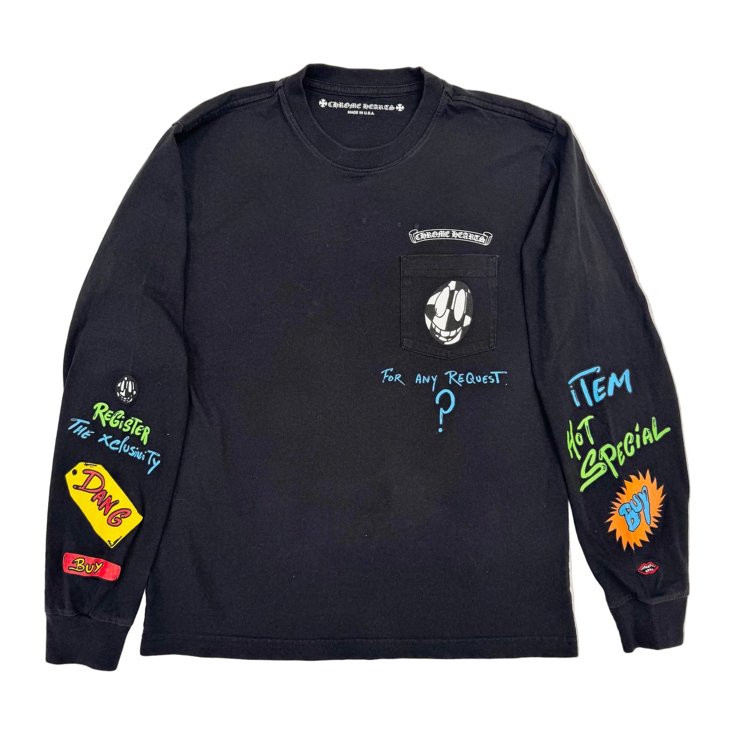 Chrome Hearts x Matty Boy Sex Records Link Long Sleeve T-shirt 'Black' (Pre-Owned)