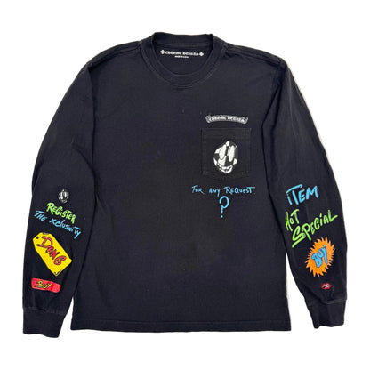 Chrome Hearts x Matty Boy Sex Records Link Long Sleeve T-shirt 'Black' (Pre-Owned)