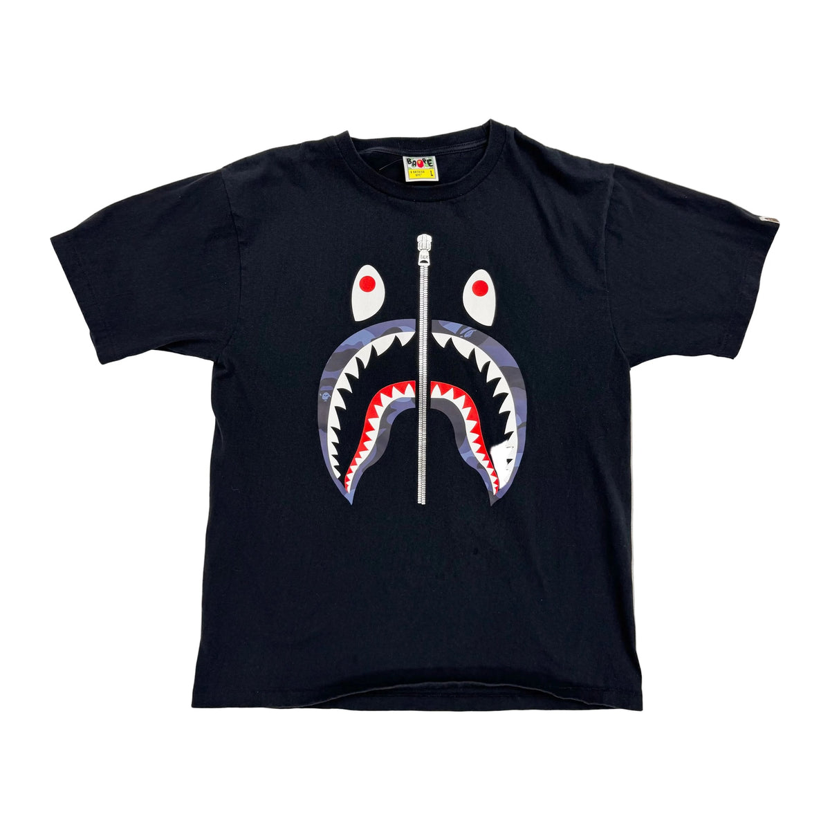 BAPE Color Camo Shark Tee Black/Navy (Pre-Owned)