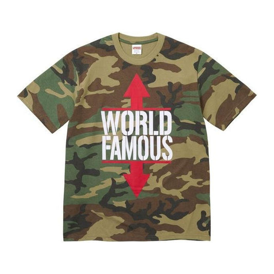 Supreme World Famous Tee 'Woodland Camo'