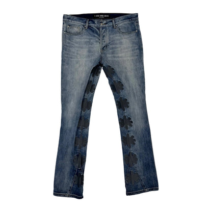 LostShdws Sun Logo Denim Pants 'Light Wash/Black' (Pre-Owned)