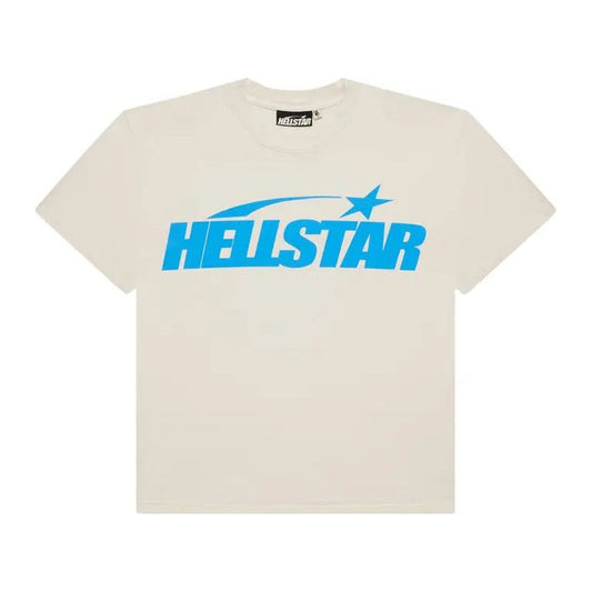 Hellstar Classic T-Shirt (Regular Print) 'White/Blue'