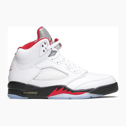 Jordan 5 Retro Fire Red Silver Tongue (2020)