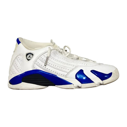 Jordan 14 Retro White Hyper Royal (GS) (Pre-Owned)