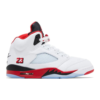 Jordan 5 Retro Fire Red Black Tongue (2025)