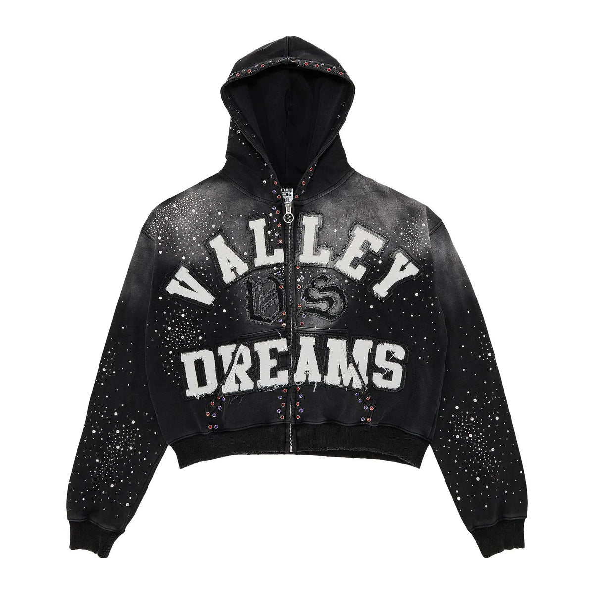 Vale Forever 'Classico' Black Zip Up Hoodie