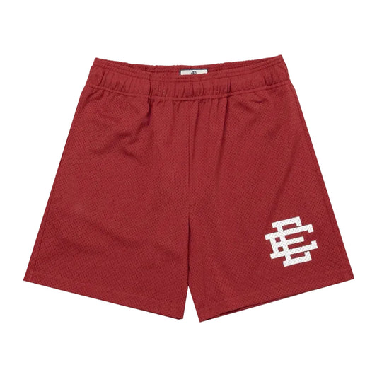 Eric Emanuel Basic Shorts Dark 'Red/White'