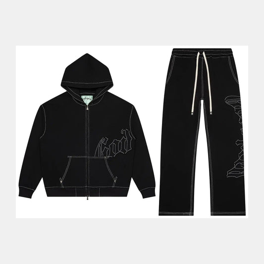 Godspeed OG Logo Sweatsuit Stitched (Black/White)