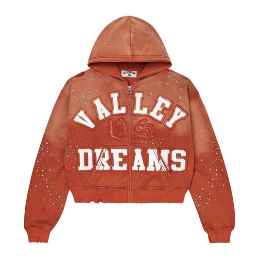Vale Forever Classico Zip Up Hoodie 'Orange'