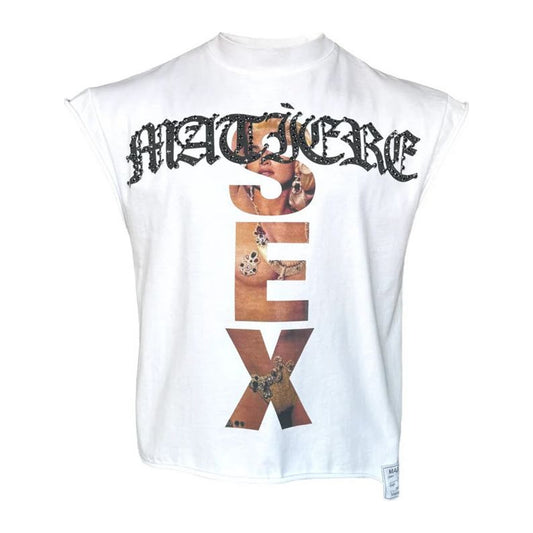 Matière de Désirs Madonna Cutoff T-Shirt 'White'