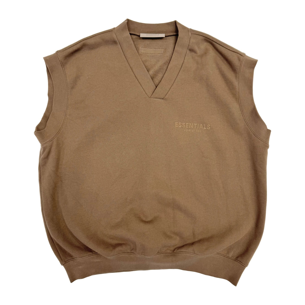 Fear of God Essentials fleece vest 'brown' (Pre-Owned)