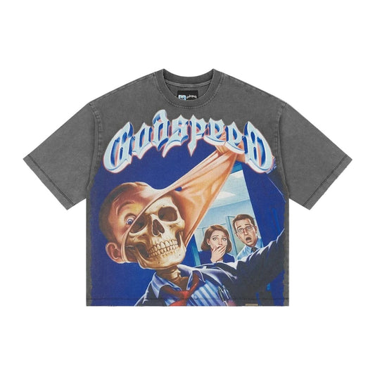 Godspeed Mask Off T-Shirt 'Grey Wash'