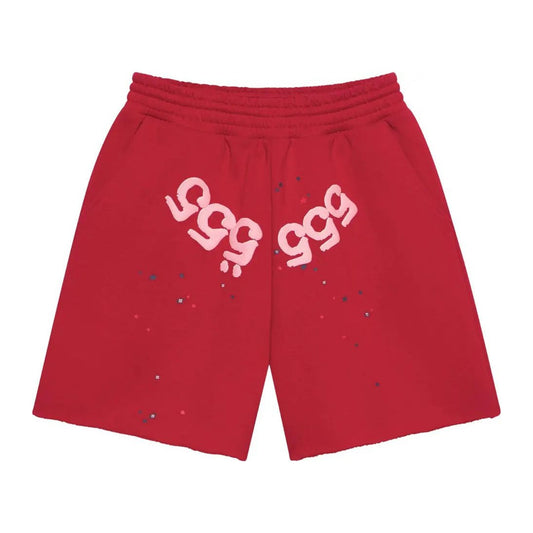 Sp5der Angel Number Shorts 'Merlot'